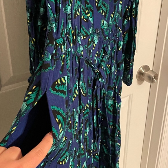 Women’s 2X | Maeve | Anthropologie
Blue, Navy, Yellow, Black Butterfly Dress - Picture 8 of 13